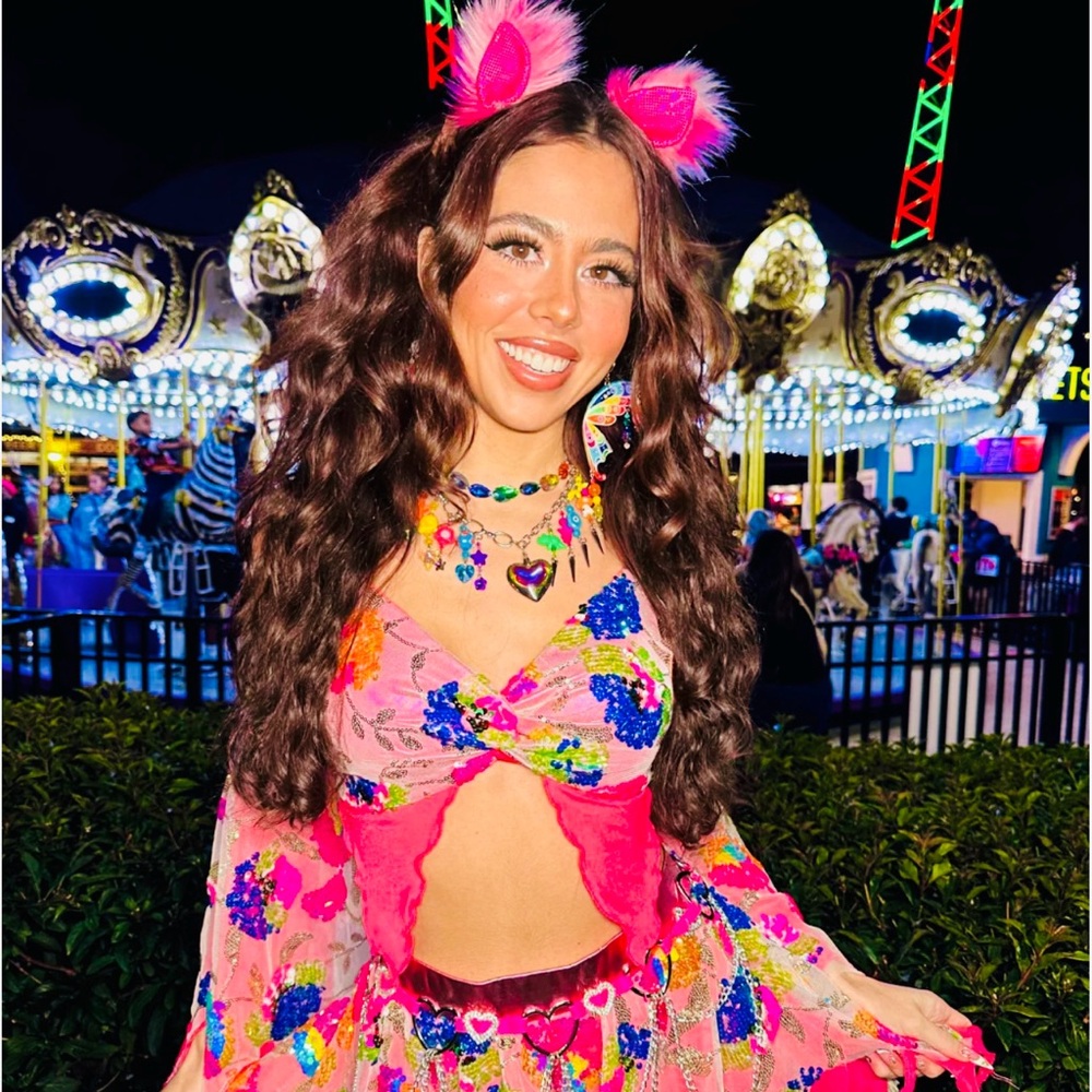 KATIE KAYYY X IHR - SOLD OUT Colorful Sequin Embellished Top